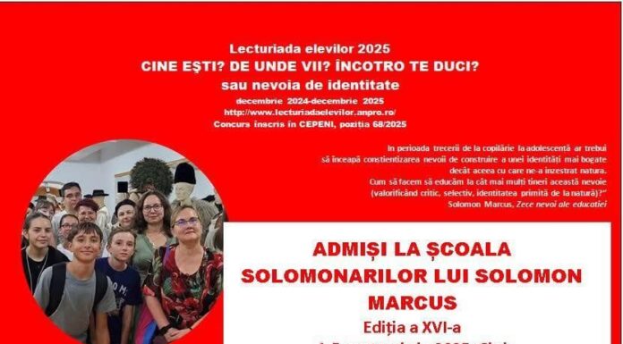 Calificați la faza națională a competiției „Lecturiada elevilor 2025”