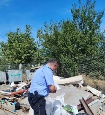 Rampă clandestină de deșeuri în Târgu Jiu