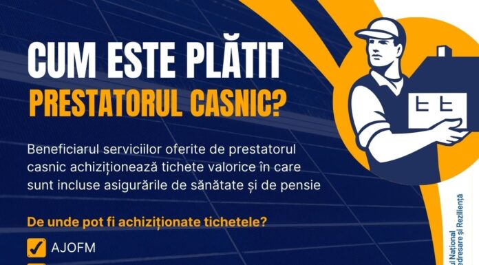 AJOFM: Sistemul tichetelor casnice este activ