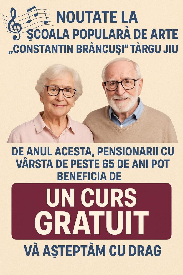 Cursuri de artă gratuite pentru pensionari la ȘPA Târgu Jiu