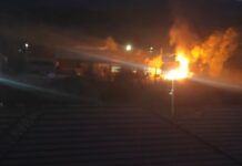 VIDEO: Incendiu la Târgu-Cărbunești