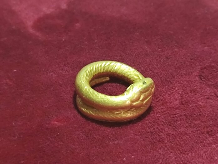 Inel roman din aur, expus în premieră la Muzeul Județean Gorj