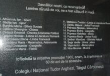 Lumina dăruită cu dragoste ne-a fost călăuză în viaţă! – ,,Vă felicit pentru iniţiativa pe care aţi avut-o şi cu acea placă comemorativă pe care aţi pus-o alături de «Tudor Arghezi»”!