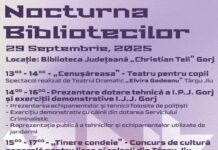 Nocturna Bibliotecilor la Târgu Jiu: cărți, muzică rock, artă și surprize