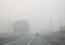 Cod galben de ceață în Gorj