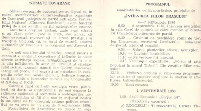 ULTIMA ÎNTÂLNIRE A FIILOR ORAȘULUI ȚICLENI