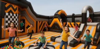 Parc unic în România, pentru copii și adulți, deschis la Bălești: ,,Este locul unde distracția prinde viteză! Vino să sari, să te joci și să zâmbești!”