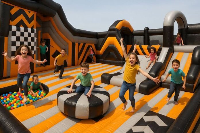 Parc unic în România, pentru copii și adulți, deschis la Bălești: ,,Este locul unde distracția prinde viteză! Vino să sari, să te joci și să zâmbești!”