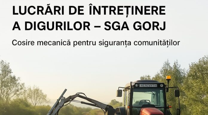 SGA Gorj, lucrări de întreținere a digurilor