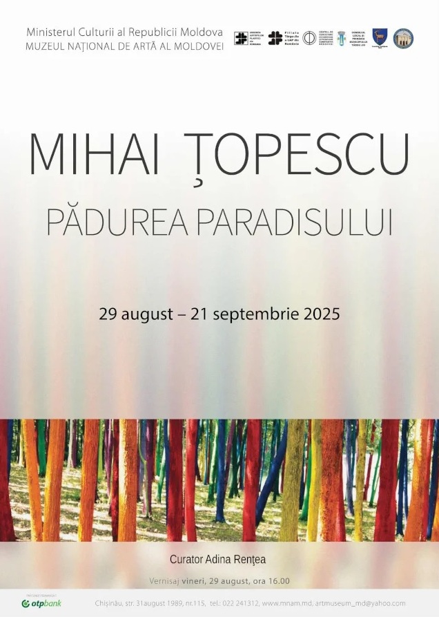 Artistul gorjean Mihai Țopescu expune ”Pădurea Paradisului” la Chișinău