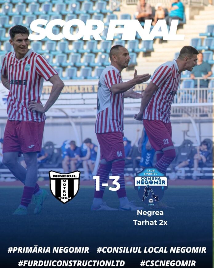 Negomir domină Liga 4 din Gorj