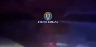 Video: Șofer băut, încătușat după ce a fugit de polițiști