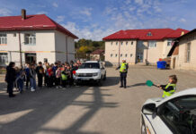 Lecții de educație rutieră pentru elevii din Novaci