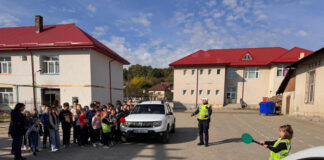 Lecții de educație rutieră pentru elevii din Novaci