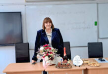 Profesoara Elena Basarabă, sărbătorită la pensionare, după 46 de ani de carieră didactică