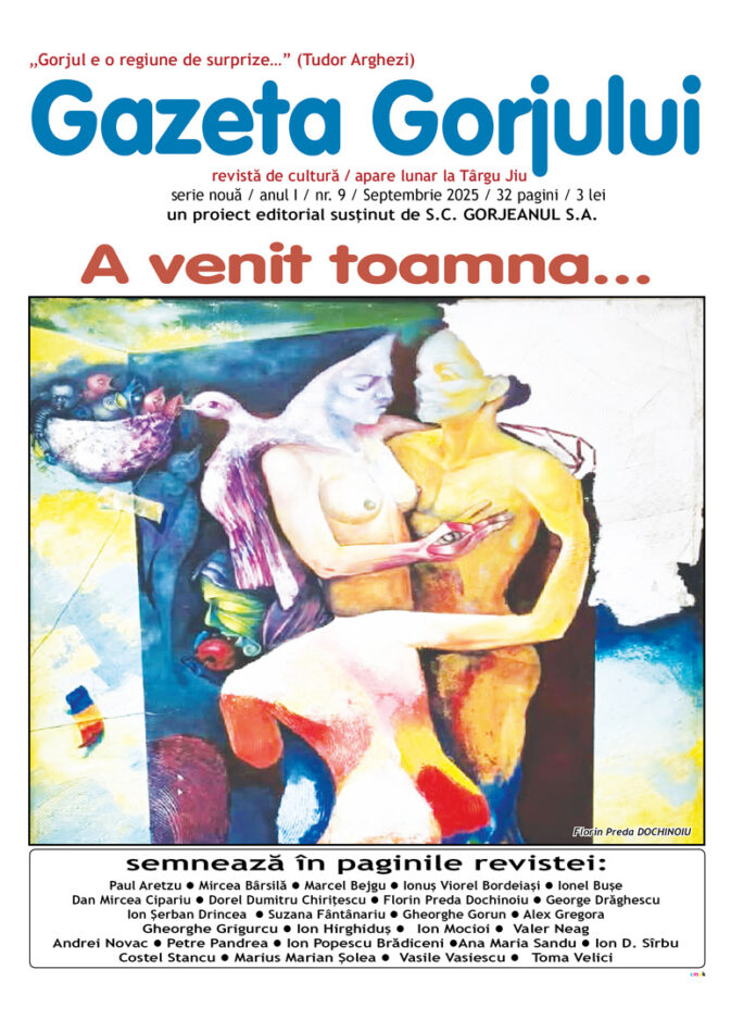 Semnal: A apărut noul număr al revistei de cultură ,,Gazeta Gorjului”