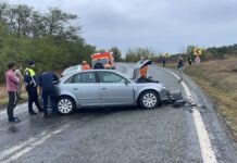 Trei răniți după un accident produs la Câmpu Mare