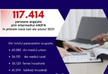 Peste 117.000 de persoane, angajate prin ANOFM