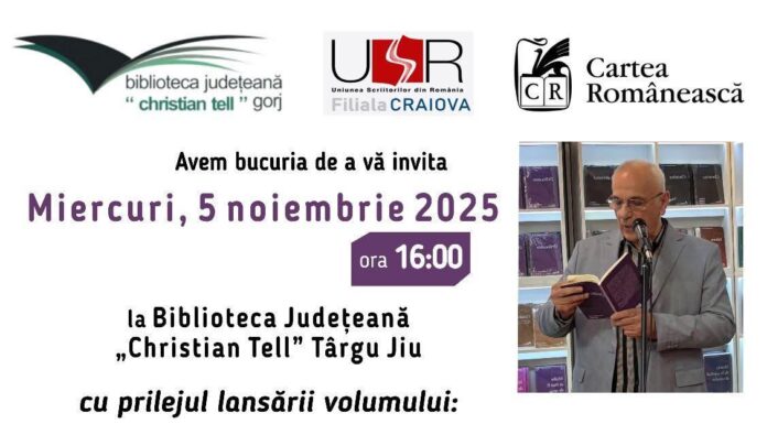 Lansare de carte la Biblioteca ”Christian Tell”