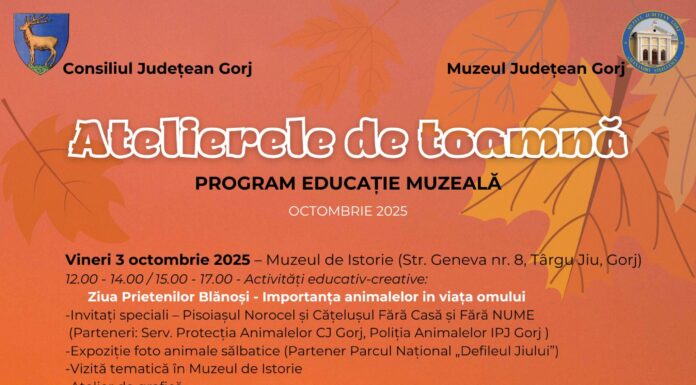Atelierele de toamnă revin la Muzeul Județean