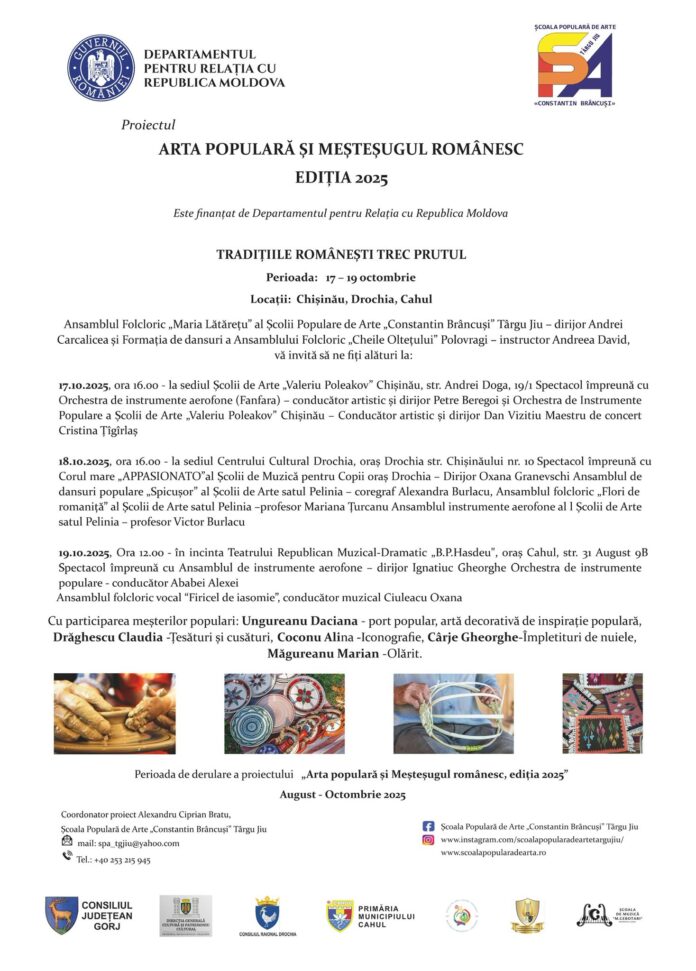 Gorjul duce folclorul peste Prut