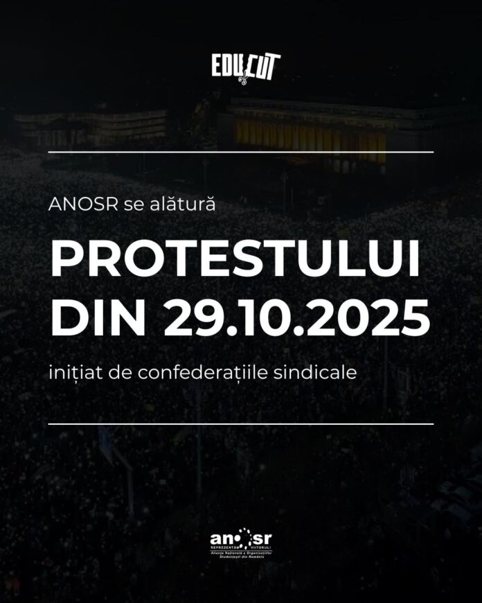 Studenții vor protesta alături de confederațiile sindicale