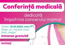 Conferință medicală, vineri, la Târgu Jiu