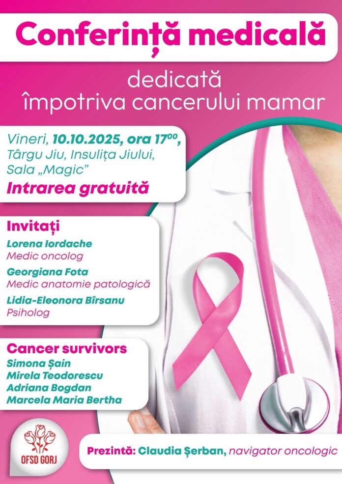 Conferință medicală, vineri, la Târgu Jiu