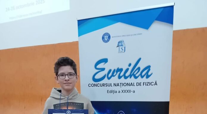 Elev gorjean premiat la Concursul Național de Fizică „Evrika”