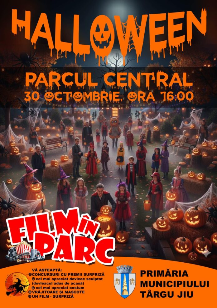 Târgu Jiu: Film în parc, ediție specială de Halloween