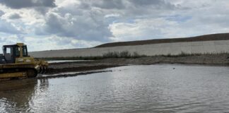 Lucrări de întreținere și consolidare pe râul Jiu