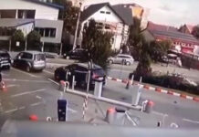 VIDEO: Tamponare spectaculoasă în Târgu-Jiu