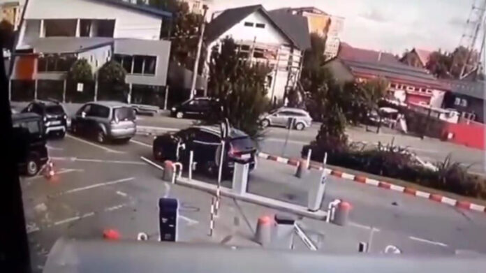 VIDEO: Tamponare spectaculoasă în Târgu-Jiu