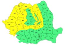 Cod galben de vreme rea pentru nordul județului
