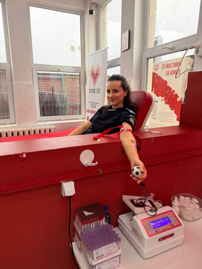 Jandarmii salvează vieți donând sânge