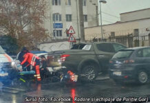 Motociclist rănit în accident, la Târgu-Jiu
