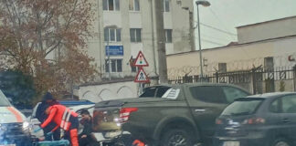 Motociclist rănit în accident, la Târgu-Jiu