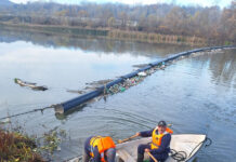 SGA a scos din apă sute de PET-uri