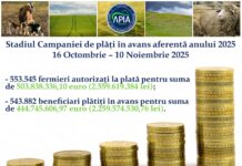 APIA: Stadiul Campaniei de plăți în avans