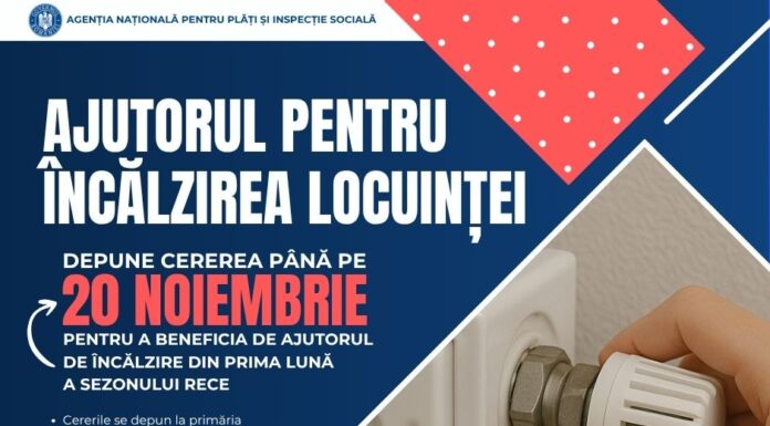 20 noiembrie, termen limită pentru solicitarea ajutorului de încălzire