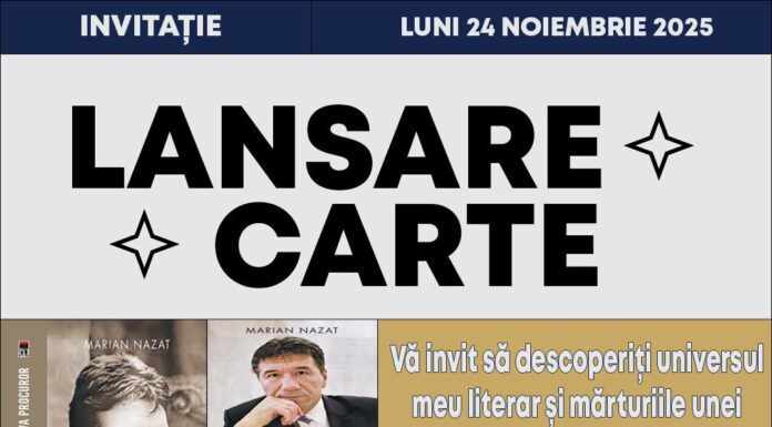 Trei noi volume semnate Marian Nazat, prezentate la Târgu Jiu