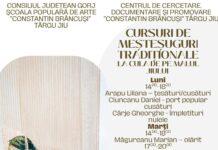 Continuă înscrierile pentru atelierele de meșteșuguri de la Târgu Jiu!