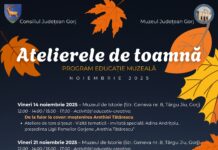 „Atelierele de Toamnă” continuă la Muzeul Județean Gorj și în noiembrie
