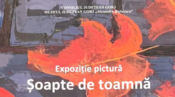 Evenimente culturale în Gorj, 4–7 noiembrie