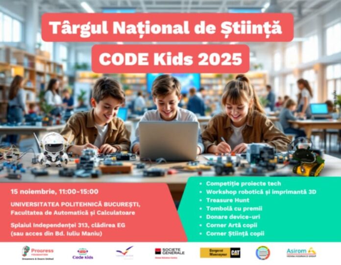 Tinerii programatori din Țicleni, la Târgul Național de Știință CODE Kids 2025!
