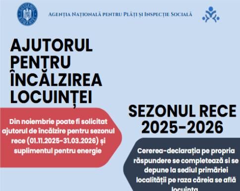 ANPIS: Programul de sprijin pentru încălzirea locuinței continuă