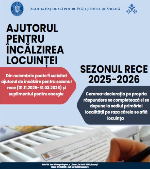 ANPIS: Programul de sprijin pentru încălzirea locuinței continuă