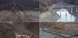 Două lacuri de acumulare importante, golite complet