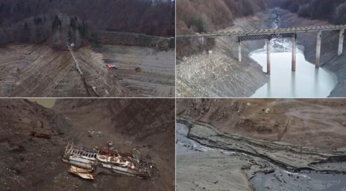 Două lacuri de acumulare importante, golite complet