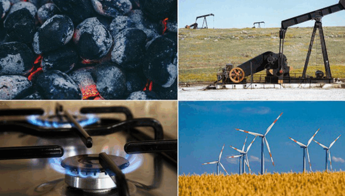 Resursele de energie, în scădere